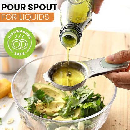 Spring Chef Magnetic Stainless Steel Measuring Cups, Kitchen Tools