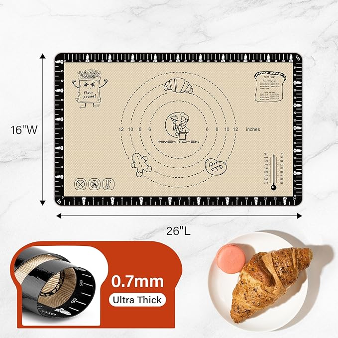 Silicone Baking Mat with Recipes, Silicone Mat