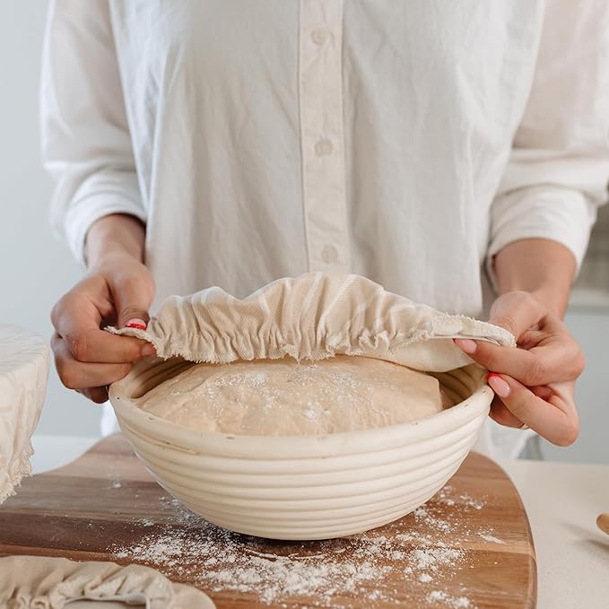Beautiful Linen Cotton Blend Bowl Covers
