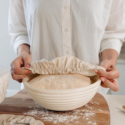 Beautiful Linen Cotton Blend Bowl Covers