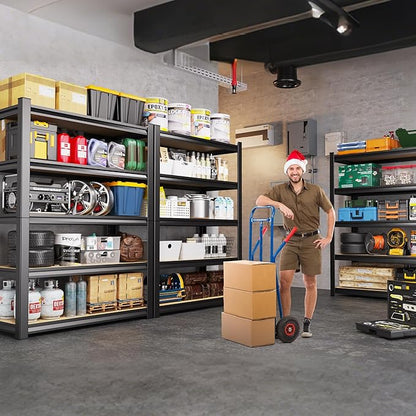 71"H-35"W-15.7"D Garage Shelving-2050LBS 5 Tier Storage Shelves, Adjustable
