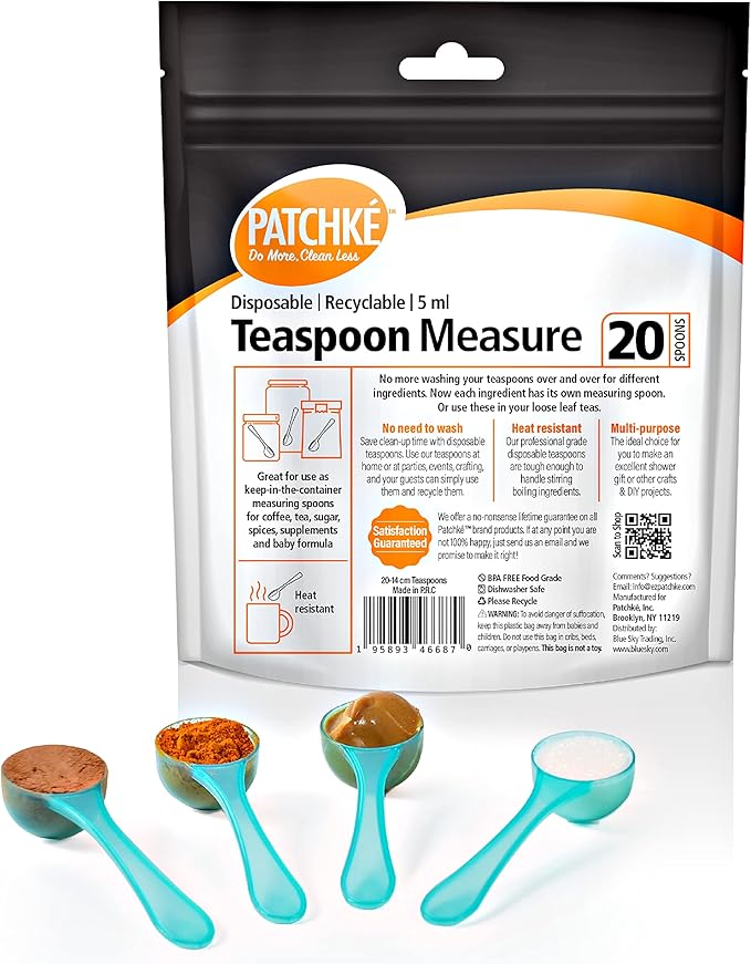 Plastic Measuring Spoons, Fits in Jar, Good