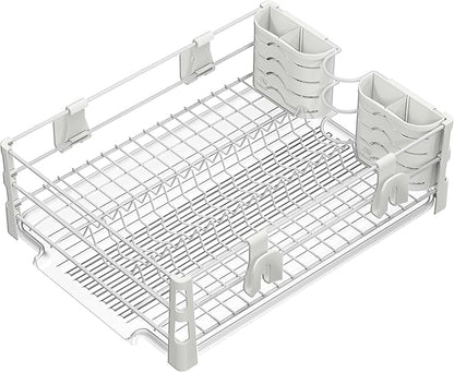 Simple Houseware White Dish Drying Rack