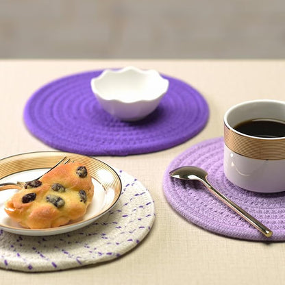Pot Holders Set Trivets Set 100% Pure Cotton Thread Weave Hot Pot Holders Set