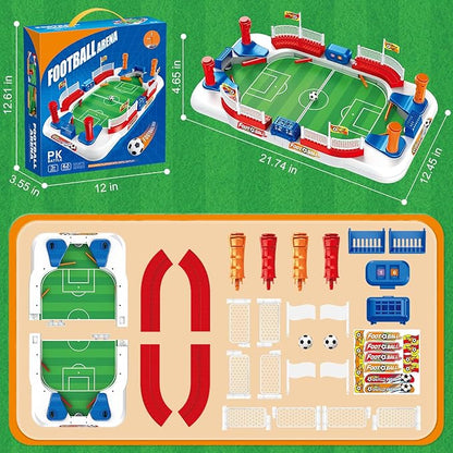 Mini Foosball Table, Soccer Board Game for Kids, 3 4 5 6 7 8-12 Year Old Boys Girls Birthday Gifts, Football Games Pinball Machine, Indoor Outdoor Family Party Sports Toys