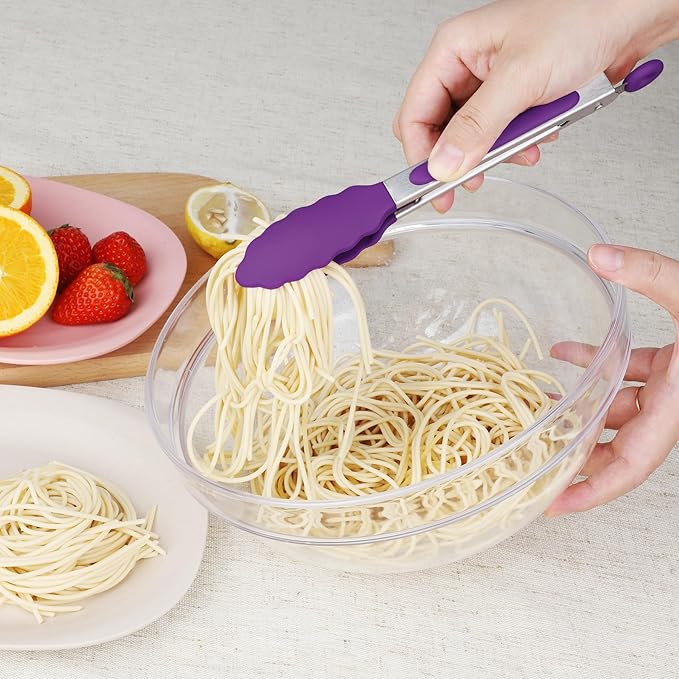 Hotec Mini Silicone Kitchen Tongs