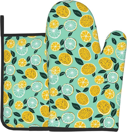 Lemon Pot Holders and Oven Mitts