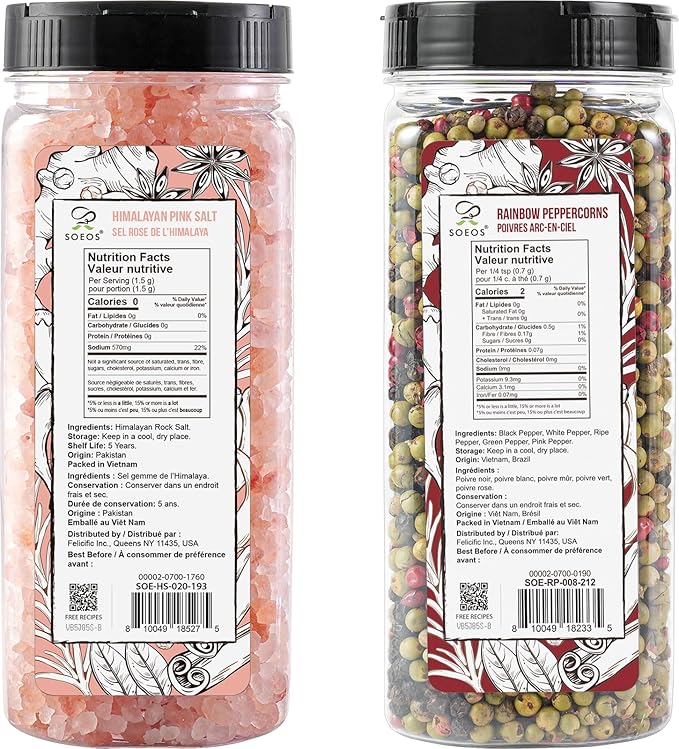 Soeos Salt + Peppercorns