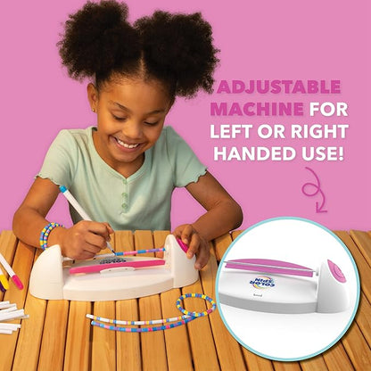 Loopdedoo Colorspin Electric Friendship Bracelet Maker Kit - Make Bracelets in Minutes for Birthdays and Friendship Gifts - Make 15 Bracelets, Design, Markers Included, Ages 6+
