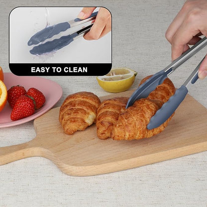 Hotec Mini Silicone Kitchen Tongs