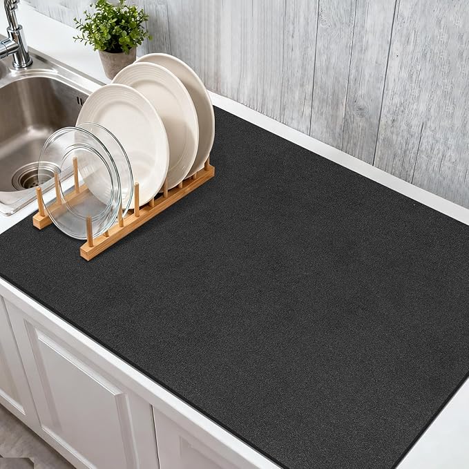Findosom Dish Drying Mat, Cuttable Drying Mat