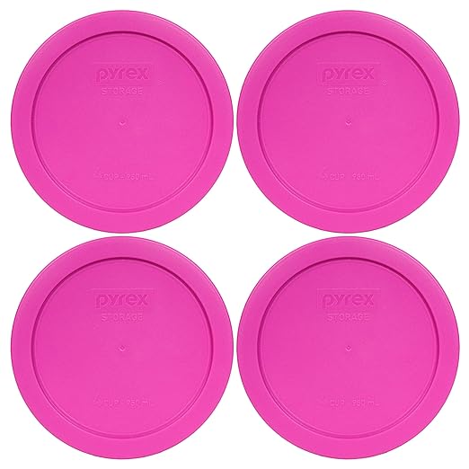 Pyrex 7201-PC 4 Cup Pink Food Storage Replacement Lids