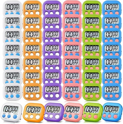 48 Pack Digital Kitchen Timer Magnetic Digital Timer
