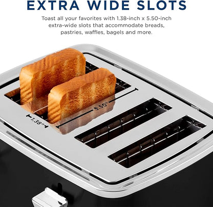 GE 4 Slice Toaster | Extra Wide Slots