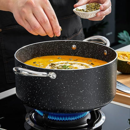 BEZIA 6 Quart Nonstick Stock Pot