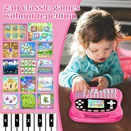Interactive Early Learning Tablet - Educational Toys for Ages 2+ - Abc's, Words, Shapes, Numbers, Games, Music - Encourages Independent Play - Electronic Toys Gifts (Pink)