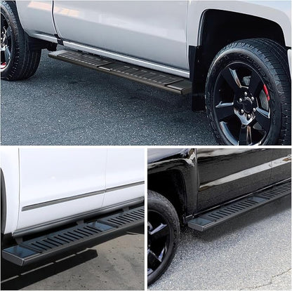 Nilight Running Boards for 2009-2018 Dodge Ram 1500 Crew Cab 2010-2024 Ram 2500 3500 4 Full Size Doors 6 Inch Side Step Nerf Bars Black