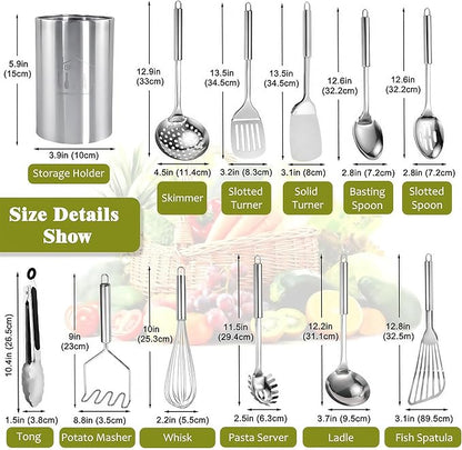 Stainless Steel Kitchen Utensils Set