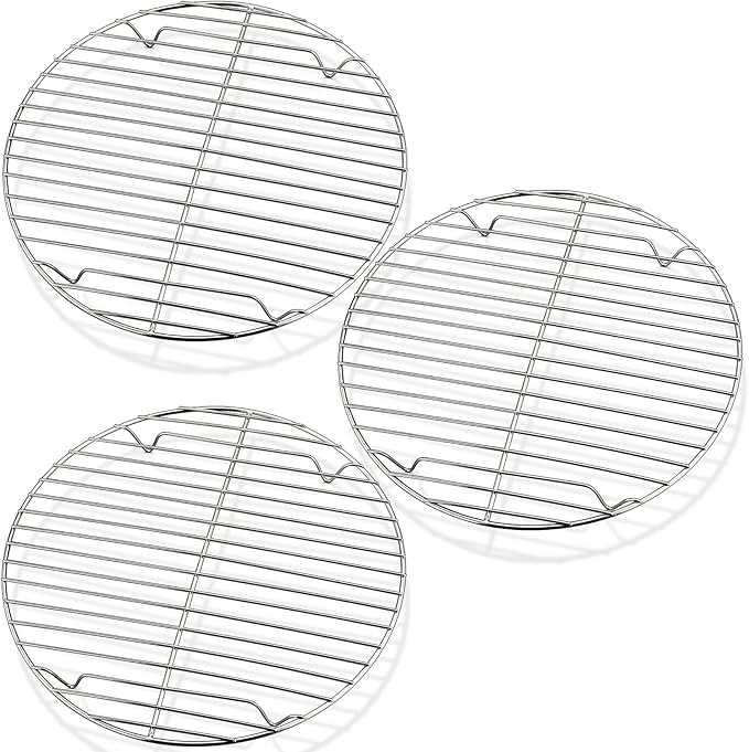 P&P CHEF Round Cooking Rack, Fits Air Fryer/Stockpot/Pressure Cooker/Round Cake