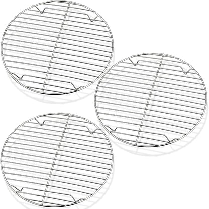 P&P CHEF Round Cooking Rack, Fits Air Fryer/Stockpot/Pressure Cooker/Round Cake