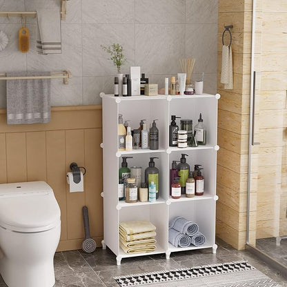 Stackable Closet Organizers and Storage 6 Cube Storage Organizer Closet