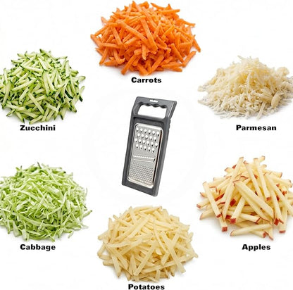 Cheese Grater with Handle, Stainless Steel, Cheese Shredder, Fruit and