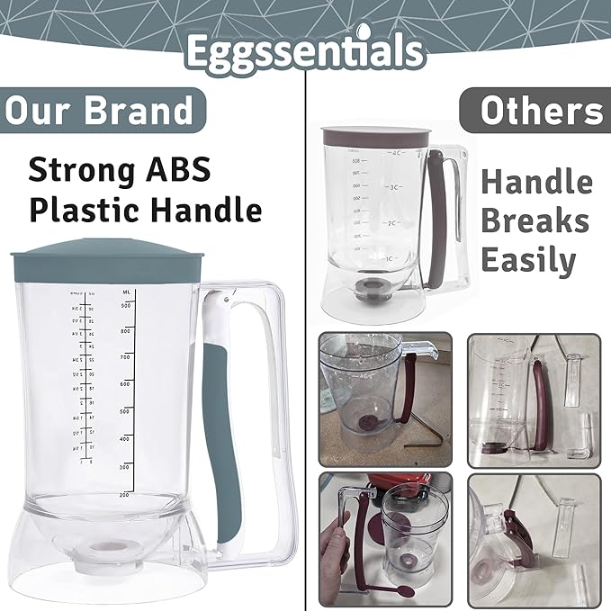 Eggssentials Pancake Dispenser – Easy Control Cake Mix Dispenser