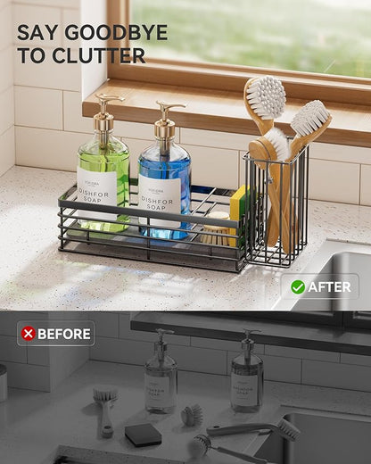 Yofidra Sponge Holder for Kitchen Sink, Sink Caddy Organizer