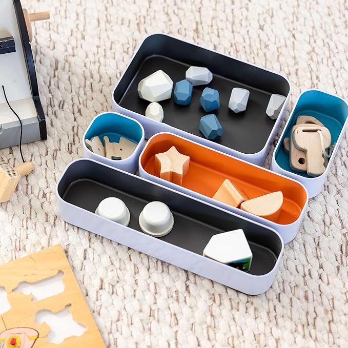 Three by Three Seattle 10 Piece Metal Organizer Tray Set