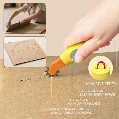 Cardboard Construction Tool for Kids – 2 PCS DIY Cutting Tools & Educational Toys for Family & Team Projects – Creative STEM Building Kit for Boys & Girls Ages 5+