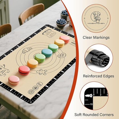 Silicone Baking Mat with Recipes, Silicone Mat
