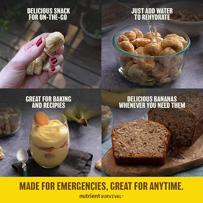 Premium Freeze-Dried Bananas ??#10 Can | 25-yr Shelf Life | Emergency Food Storage