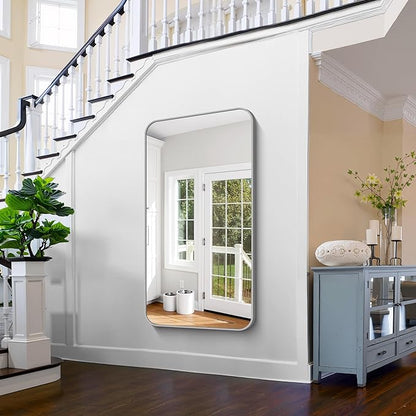 FORBATH 30x55 Inch Silver Bathroom Mirror