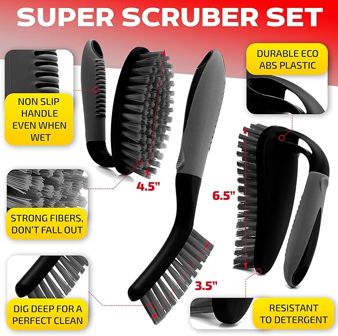 Scrub Brush Set of 6 pcs