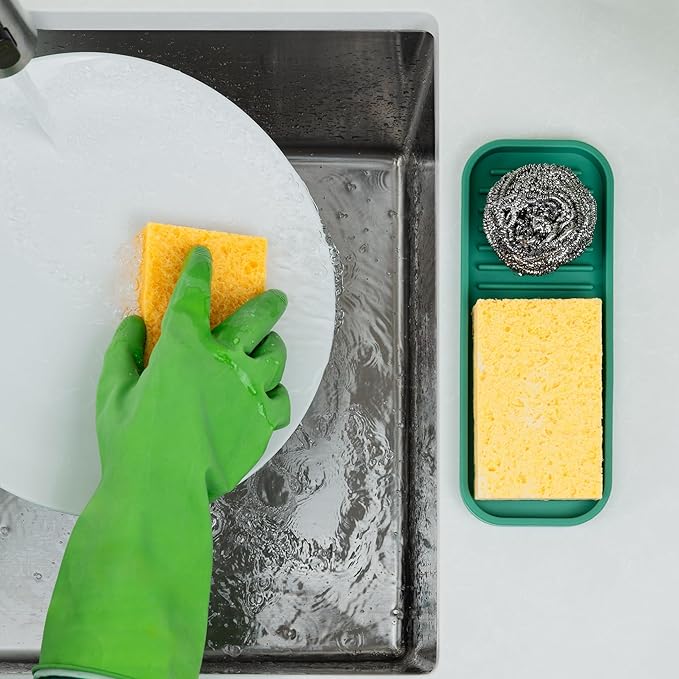 Zulay Kitchen Silicone Sponge Holder