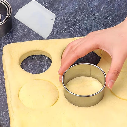 8pc Round & Circle Cookie Cutter Set