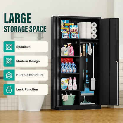 Wide & Deep Metal Storage Cabinet