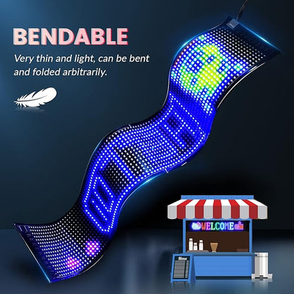RAYHOME Scrolling Huge Bright Advertising LED Signs, Flexible USB 5V LED Store