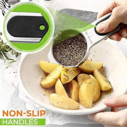 Spring Chef Magnetic Stainless Steel Measuring Cups, Kitchen Tools