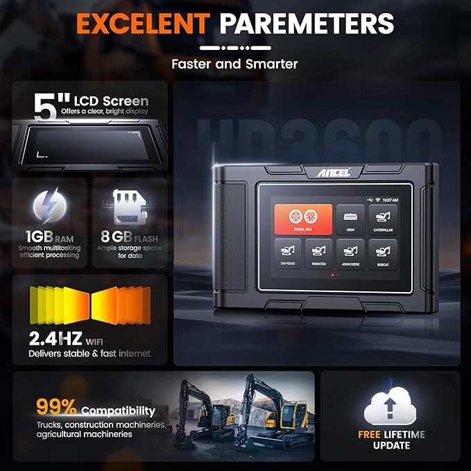 ANCEL HD3600 Heavy Equipment Diagnostic Tool