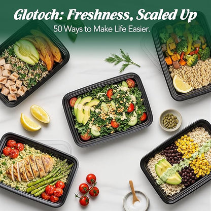 Glotoch Meal Prep Containers 32oz 50 Pack