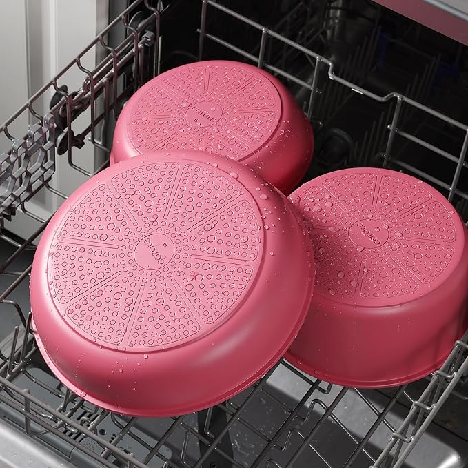 CAROTE 18Pcs Ceramic Cookware Set
