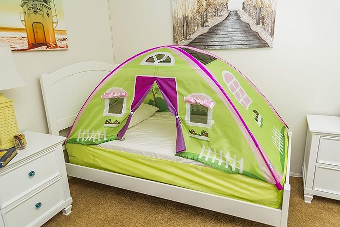 Pacific Play Tents 19600 Kids Cottage Bed Tent Playhouse - Twin Size