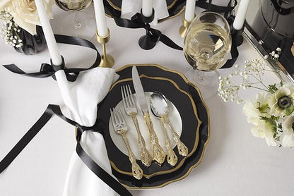 Oneida F100020Al20 Golden Michelangelo 20 Piece Fine Flatware Set, Service For 4, Metallic