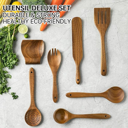 Wooden Utensil Set 8 Pcs