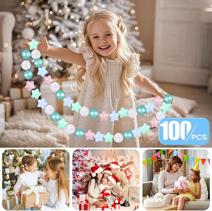 GOGOSO 100 Non-Toxic Play Balls for Kids - Soft, Crush-Proof, and BPA-Free Pit Balls in Fun Colors for Indoor/Outdoor Playtime