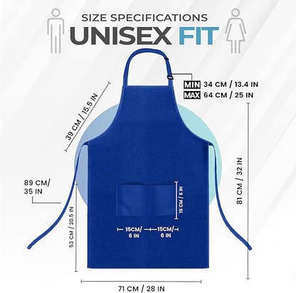Utopia Kitchen 4 Pack Bib Apron Adjustable