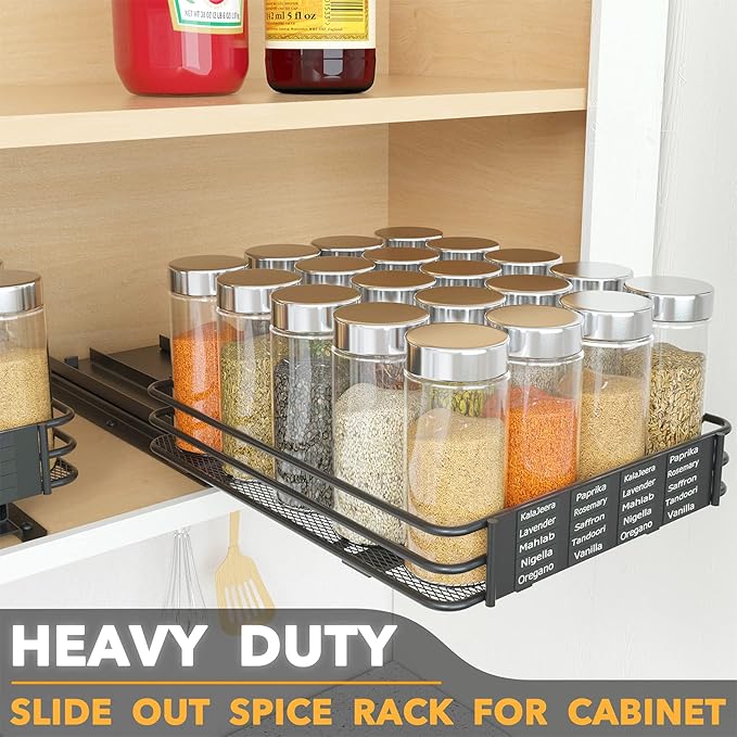 SpaceAid Pull Out Spice Rack Organizer