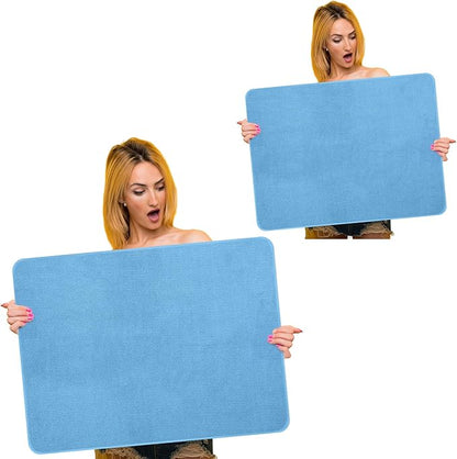 Hushee 2 Pack Extra Large Dish Drying Mat Microfiber Absorbent Dish Drying Pad