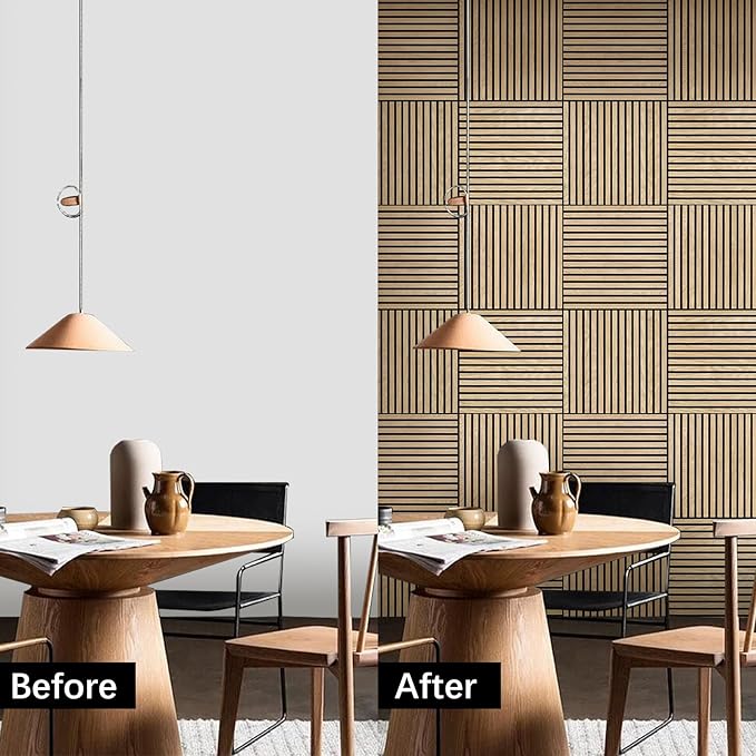 ARMURO Acoustic Wood Panels for Wall 4-Pack